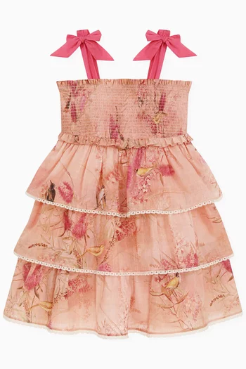 Cascadian Tiered Dress in Cotton