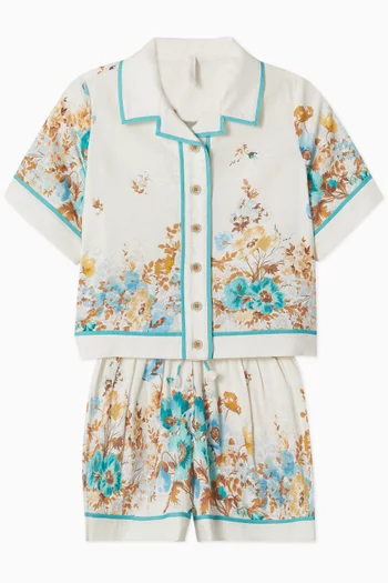 Scarborough Floral Shorts in Cotton