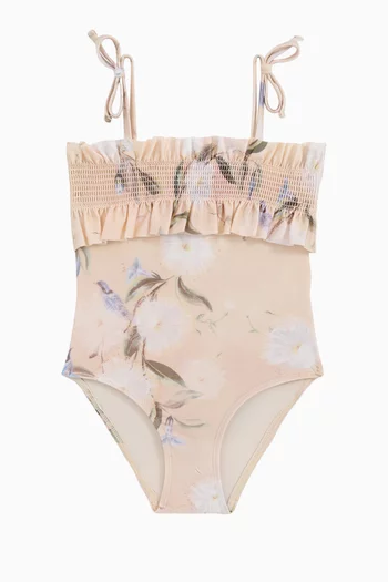 Cascadian Shirred One-piece Swimsuit