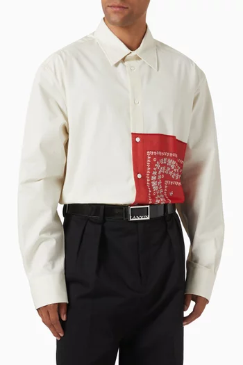 Signature Logo Reversible Belt in Patent Leather