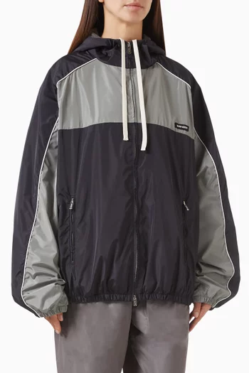 Zip Jacket in Technical Silk