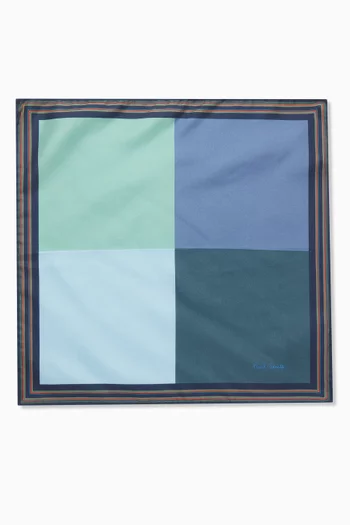 Quad Pocket Square in Cotton