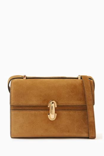 Symmetry 19 Crossbody Bag in Suede