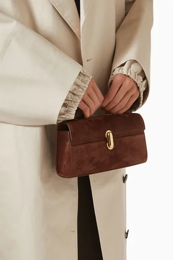 Small Symmetry Pochette Top-handle Bag in Suede