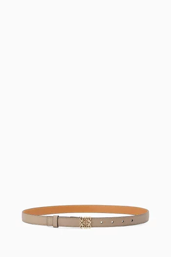 Logo Belt in Calfskin