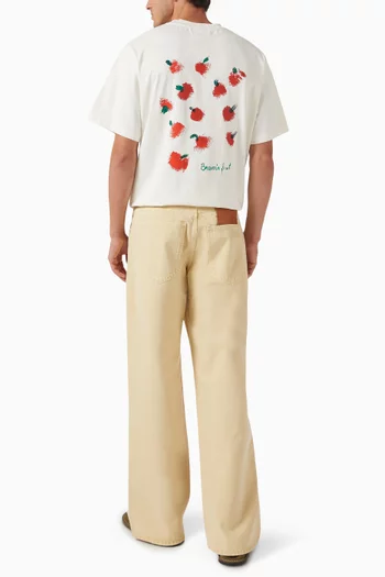 Fruit Acrylic T-shirt in Cotton