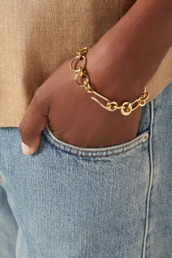 سوار اريا نحاس مطلي ذهب عيار 14