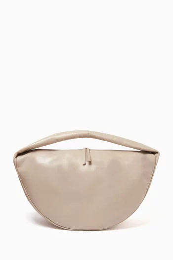 Maxi Cush Top-handle Bag in Creased Leather