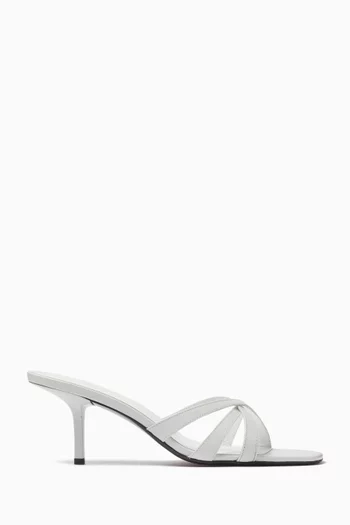 Julie 65 Mule Sandals in Leather