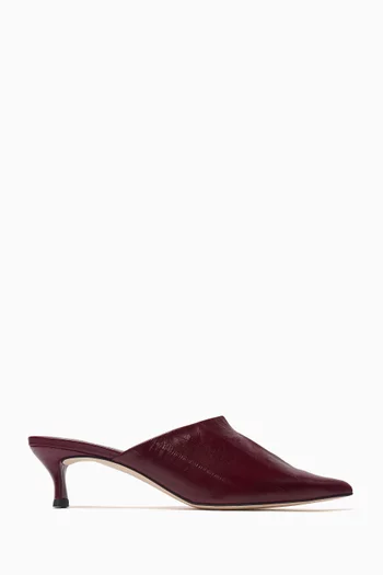 Luciana 60 Mules in Leather