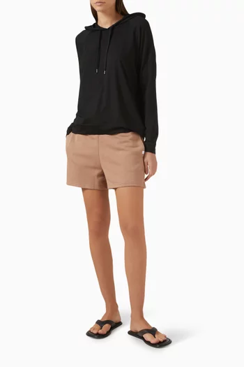 Drawstring Hoodie in Modal Jersey