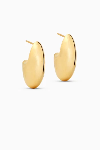 Pebble Earrings in 14kt Gold Vermeil Sterling Silver