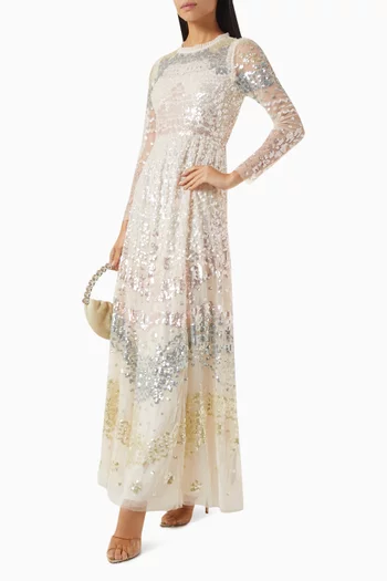 Angeline Sequin-embellished Gown