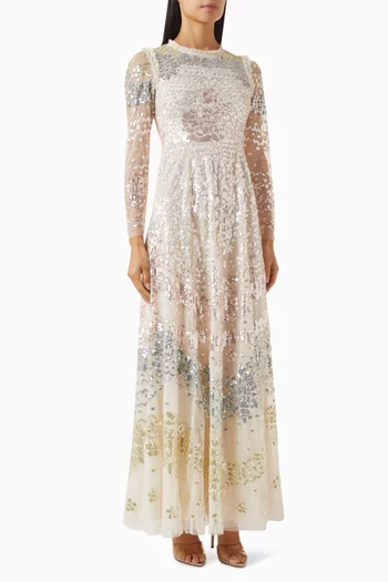 Angeline Sequin-embellished Gown