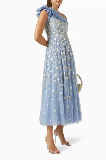 Lea Ditsy One-shoulder Gown