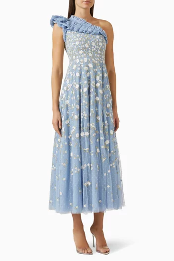 Lea Ditsy One-shoulder Gown