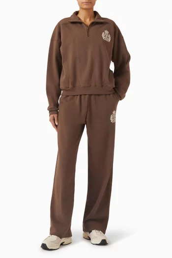 NY Crest Wide-leg Sweatpants in Cotton