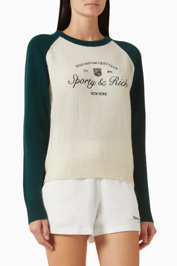 سترة بيسبول مطرزة بحروف بشعار Syracuse‏ كشمير