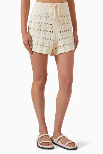 Rhiannon Pointelle Shorts in Knit