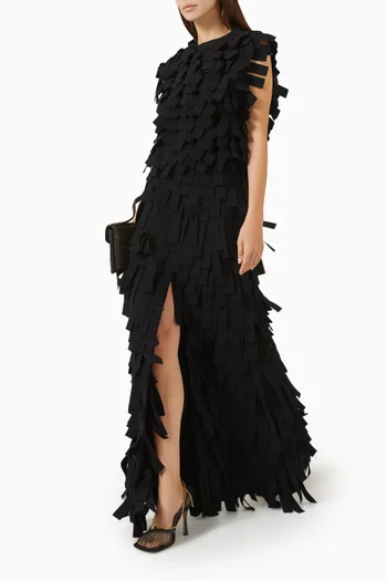Multi-rectangle Maxi Skirt