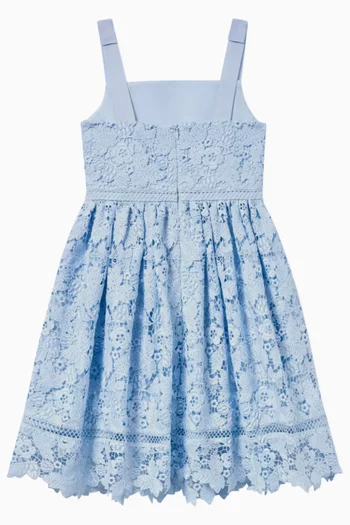 Butterfly-lace Midi Dress