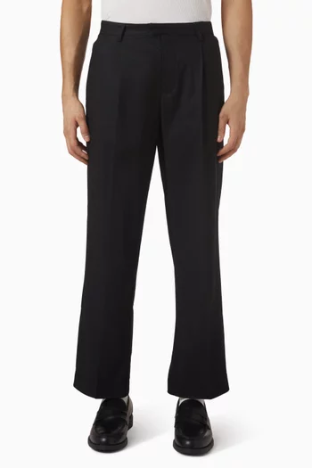 Wide-leg Pants in Linen & Cotton