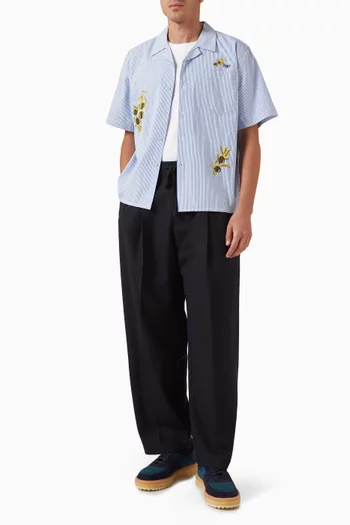 Capri Cuban Striped Shirt in Cotton