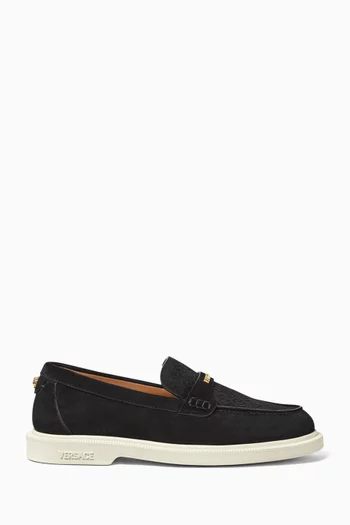 Giuliano Greca Loafers in Suede