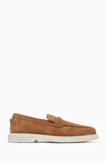 Giuliano Greca Loafers in Suede
