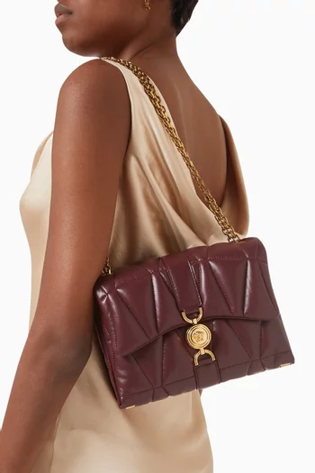 Kleio Quilted Shoulder Bag in Nappa Leather