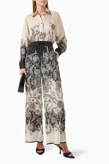 Rhiannon Relaxed-fit Pants in Silk