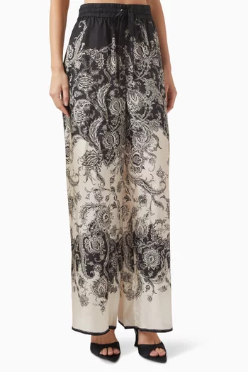 Rhiannon Relaxed-fit Pants in Silk