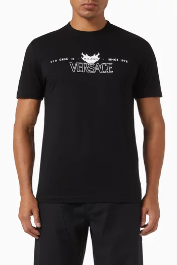Logo T-shirt in Cotton Jersey