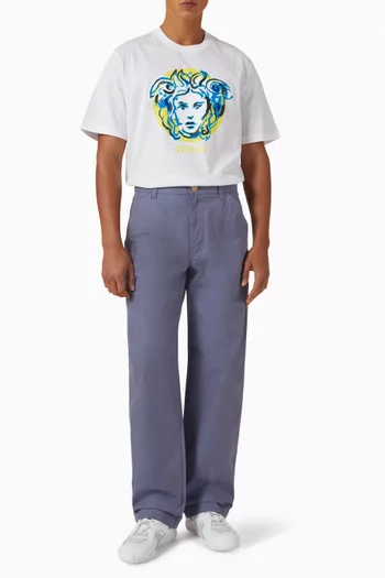 Painted Medusa T-shirt in Cotton Jersey