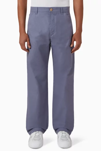 Straight-leg Pants in Gabardine