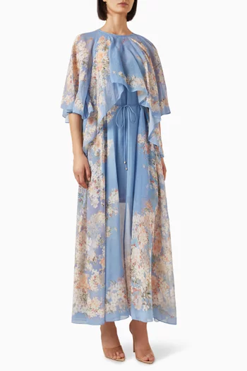 Cascadian Tiered Maxi Dress in Georgette