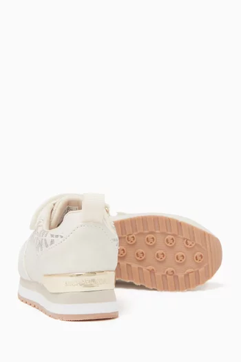 Billie Dorian Velcro Sneakers in Faux Leather