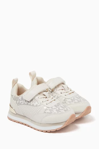 Billie Dorian Velcro Sneakers in Faux Leather