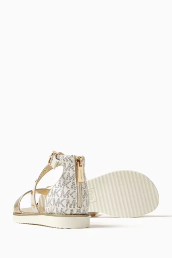 Brandy Astrid Sandals in Faux Leather