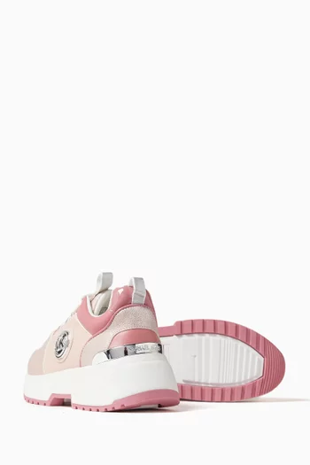 Cosmo Sneakers in Faux Leather & Rubber
