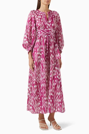 Tornado Maxi Dress in Cotton-voile