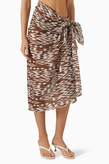 Weather Sarong in Cotton-voile