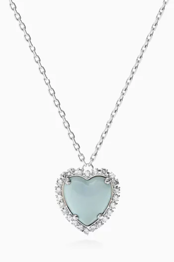 Coeur Hyperbole Swarovski® Crystal Necklace in Metal & Resin