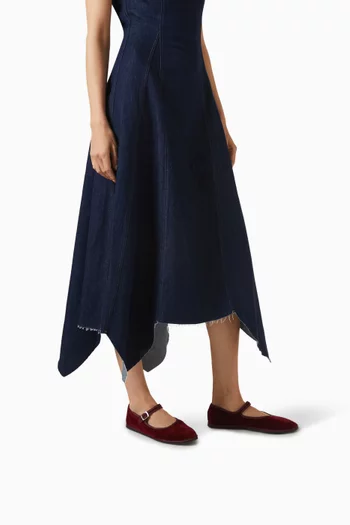 Mary Jane Shoes in Velvet