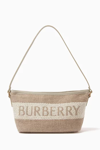 Mini Baguette Bag in Linen-cotton