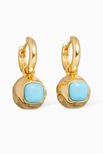 The Marino Drop Earrings in Gold-plated Metal