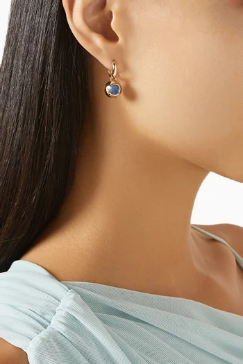 The Marino Drop Earrings in Gold-plated Metal