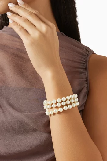 Le Perle Bracelet in Gold-plated Metal