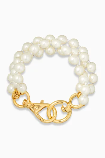 Le Perle Bracelet in Gold-plated Metal
