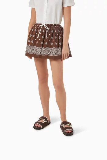 Crochet Knit Slides in Cotton